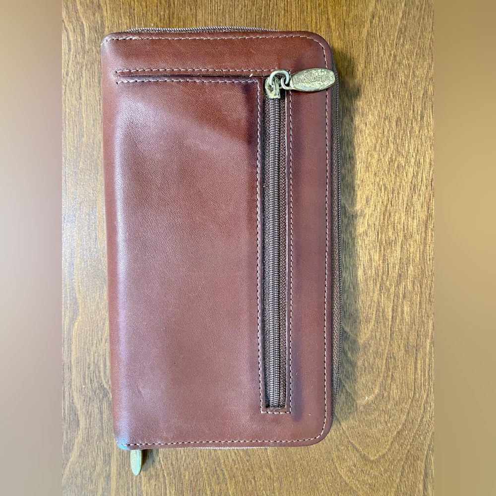 Longaberger Country Estates Zip Around Clutch Wallet